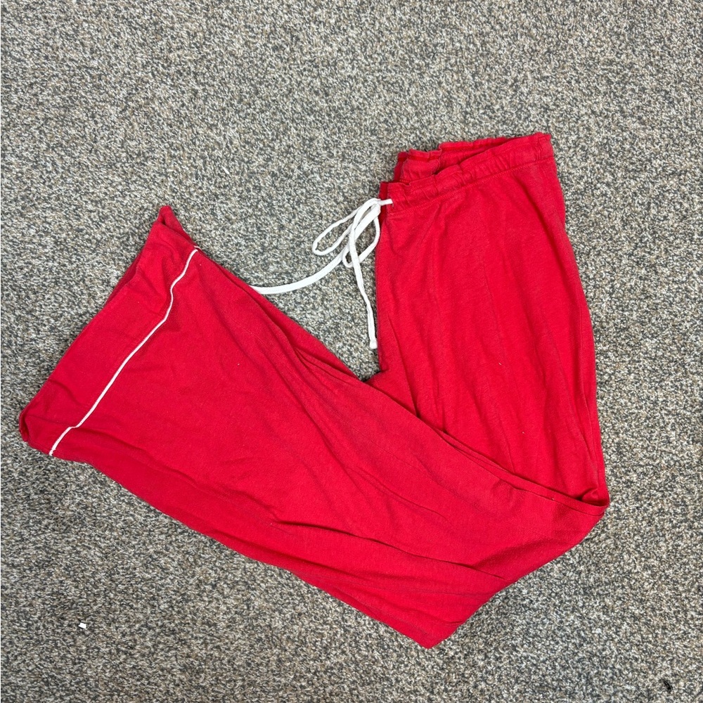 Y2k red victorias‎ secret flare pants